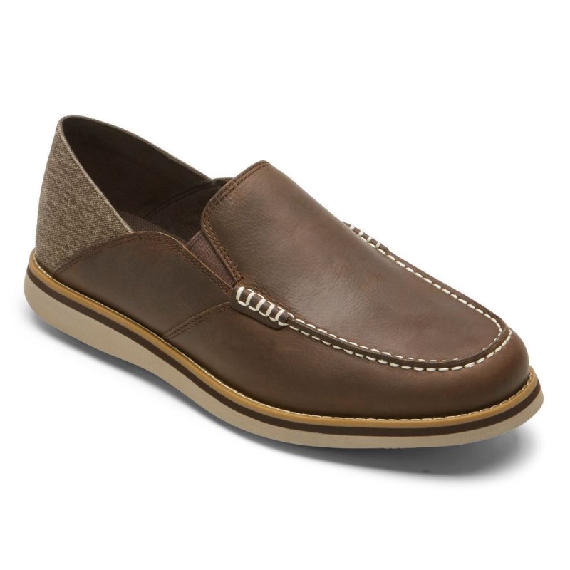 Rockport Tucker Venetian Crush Back Men Loafers Brown Singapore | WT3-02550