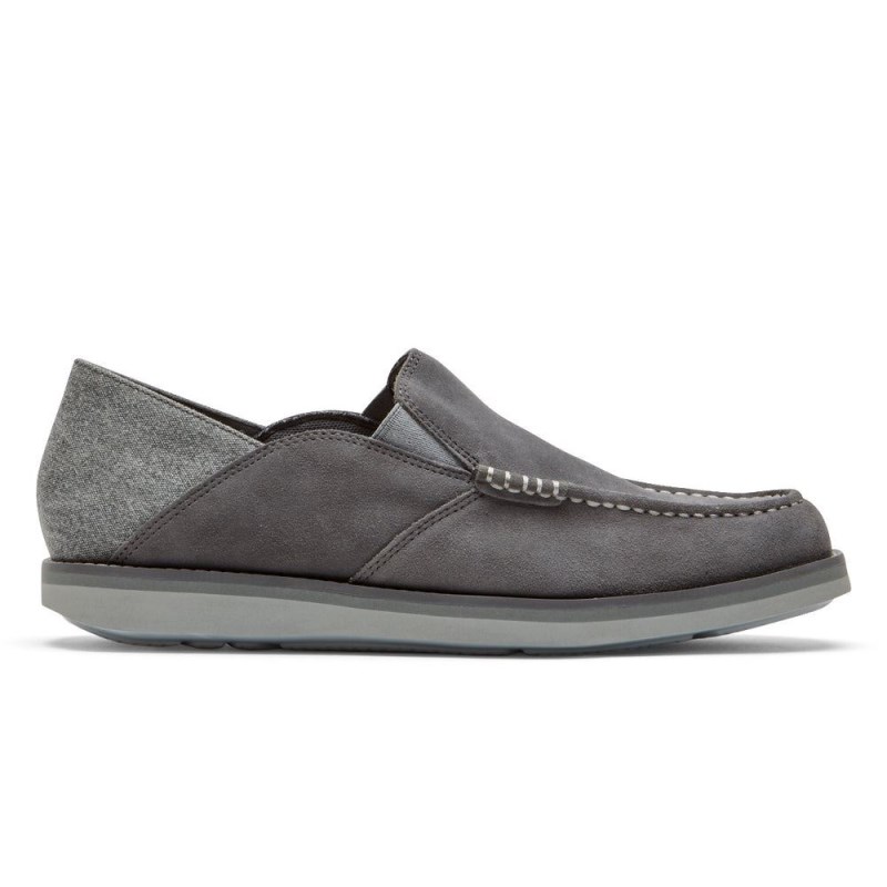 Rockport Tucker Venetian Crush Back Men Loafers Grey Singapore | IK5-88628