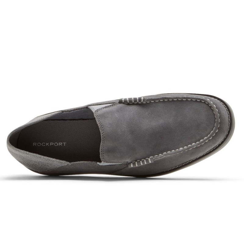 Rockport Tucker Venetian Crush Back Men Loafers Grey Singapore | IK5-88628