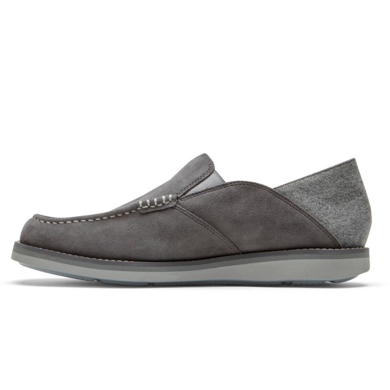 Rockport Tucker Venetian Crush Back Men Loafers Grey Singapore | IK5-88628