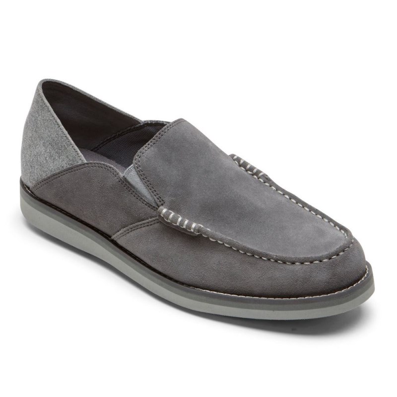 Rockport Tucker Venetian Crush Back Men Loafers Grey Singapore | IK5-88628