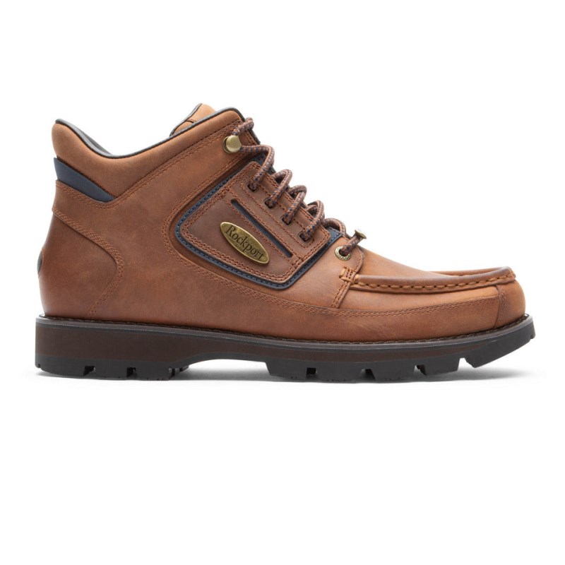 Rockport Umbwe II Waterproof Mweka Men Work Boots Brown Singapore | ZF8-07810