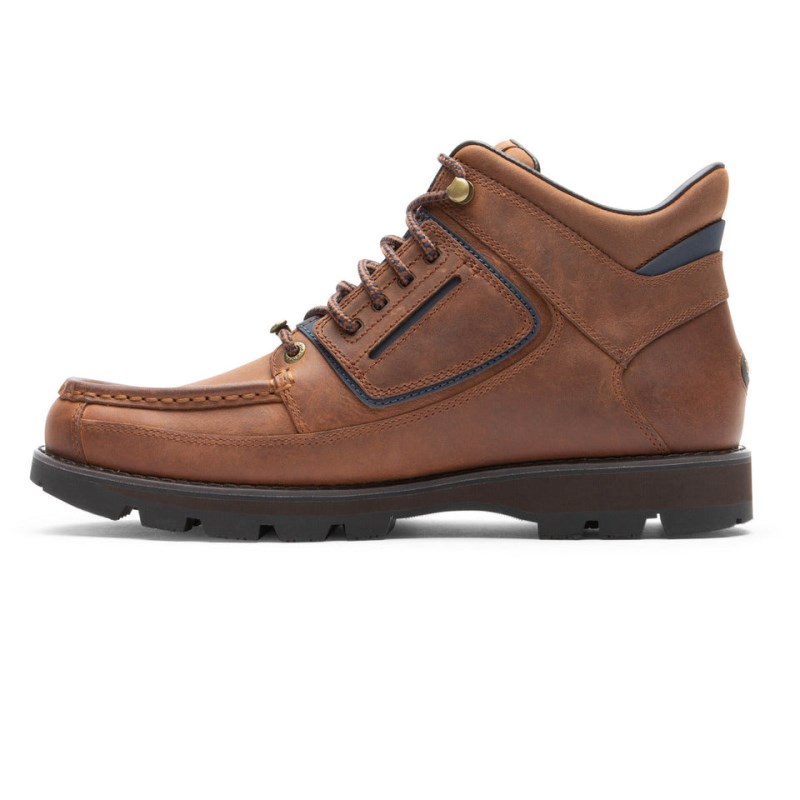 Rockport Umbwe II Waterproof Mweka Men Work Boots Brown Singapore | ZF8-07810