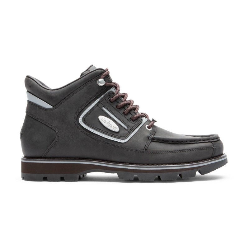 Rockport Umbwe II Waterproof Mweka Men Work Boots Black/Silver Singapore | XL0-99979