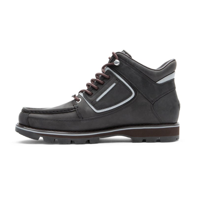 Rockport Umbwe II Waterproof Mweka Men Work Boots Black/Silver Singapore | XL0-99979