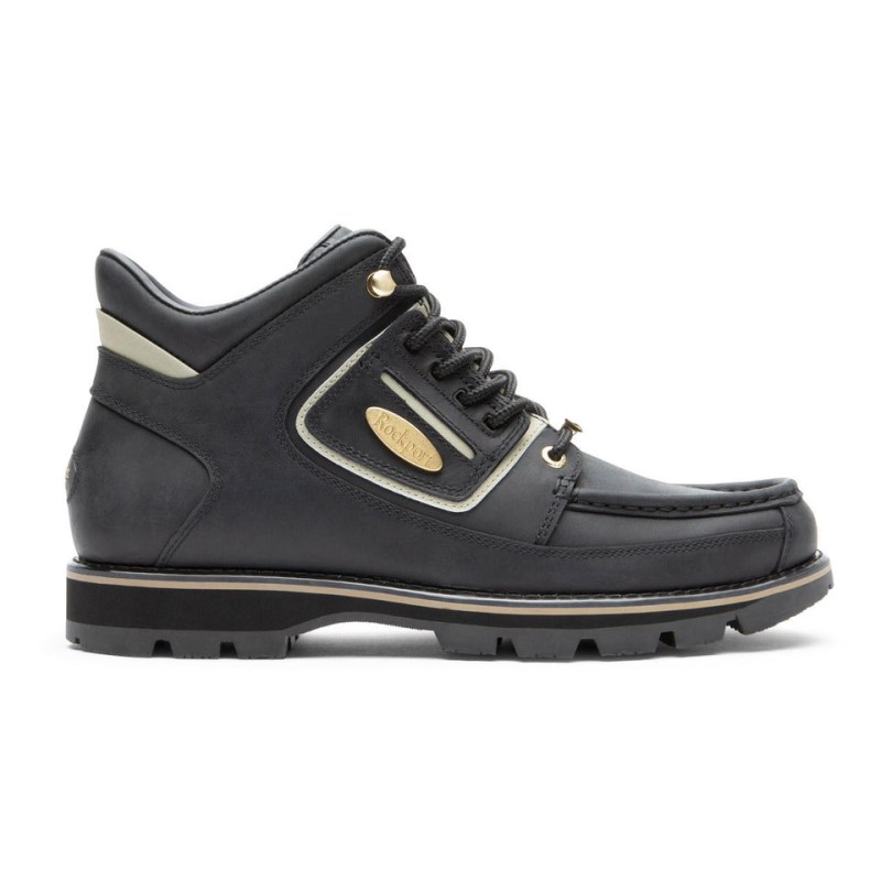 Rockport Umbwe II Waterproof Mweka Men Work Boots Black/Gold Singapore | ZA0-76817