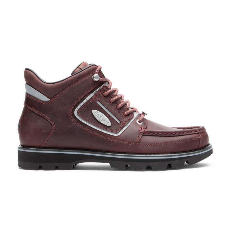 Rockport Umbwe II Waterproof Mweka Men Work Boots Burgundy Singapore | AU5-62656