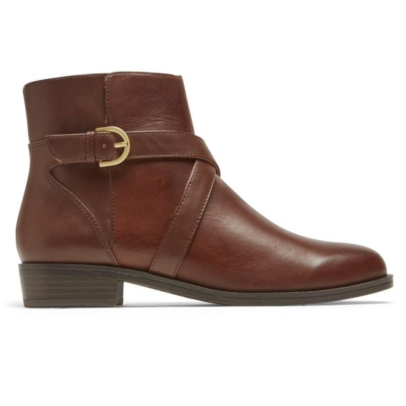 Rockport Vicky Women Booties Brown Singapore | LQ6-67946