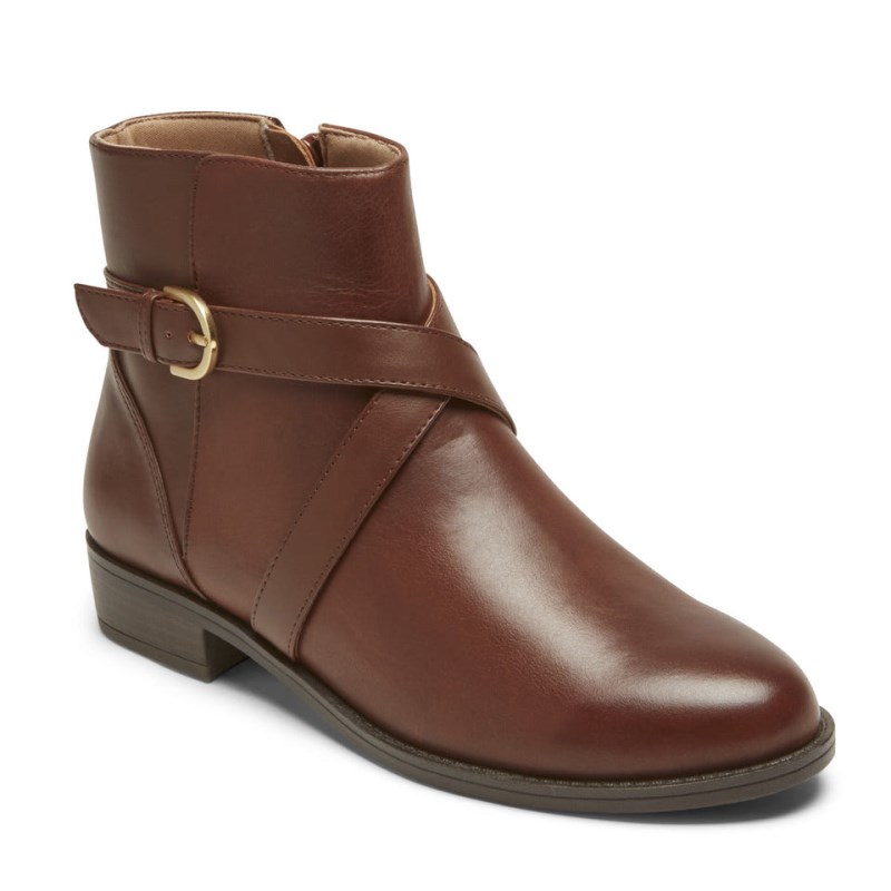 Rockport Vicky Women Booties Brown Singapore | LQ6-67946