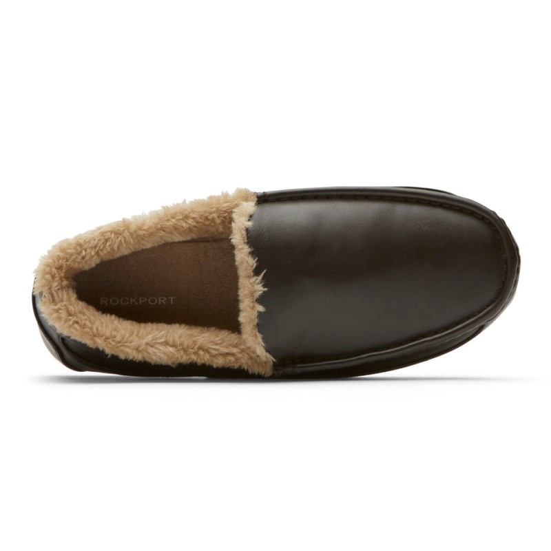 Rockport Warwick Slipper Men Loafers Brown Singapore | WL7-12501