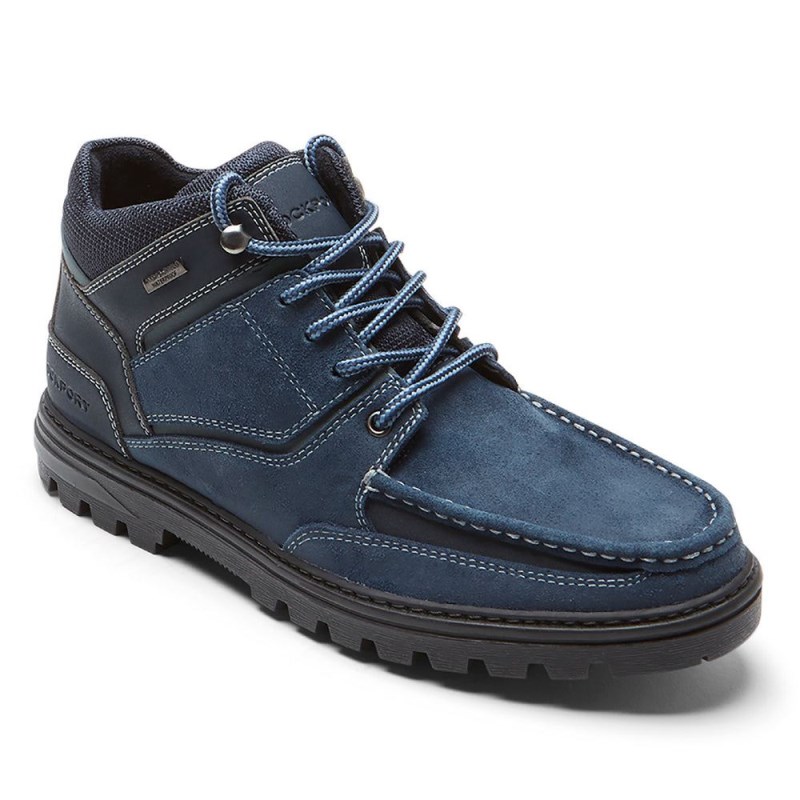 Rockport Weather-Ready Men Waterproof Boots Navy Singapore | XH6-86198