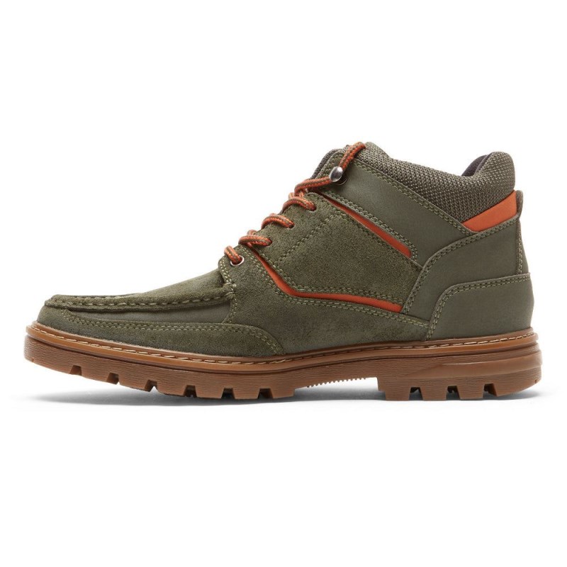 Rockport Weather-Ready Men Waterproof Boots Dark Olive Singapore | HG9-09850