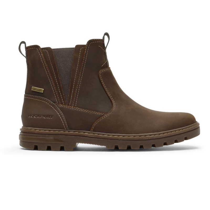 Rockport Weather OR Not Chelsea Men Waterproof Boots Brown Singapore | NG5-80228