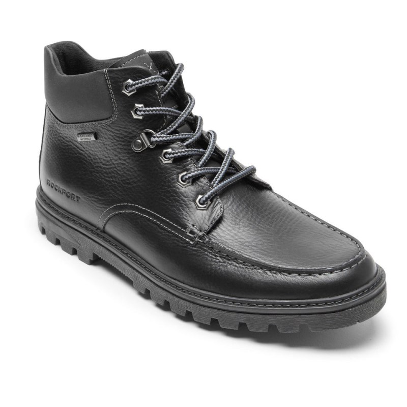 Rockport Weather OR Not Moc Toe Men Waterproof Boots Black Singapore | MH8-21732