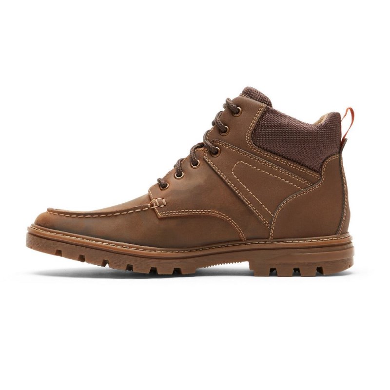 Rockport Weather Ready Moc Toe Men Waterproof Boots Brown Singapore | XF3-27242