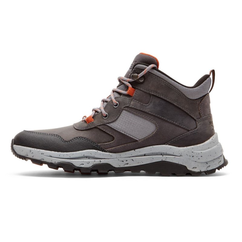 Rockport XCS Pathway Mid Men Waterproof Boots Grey Singapore | UO8-32283