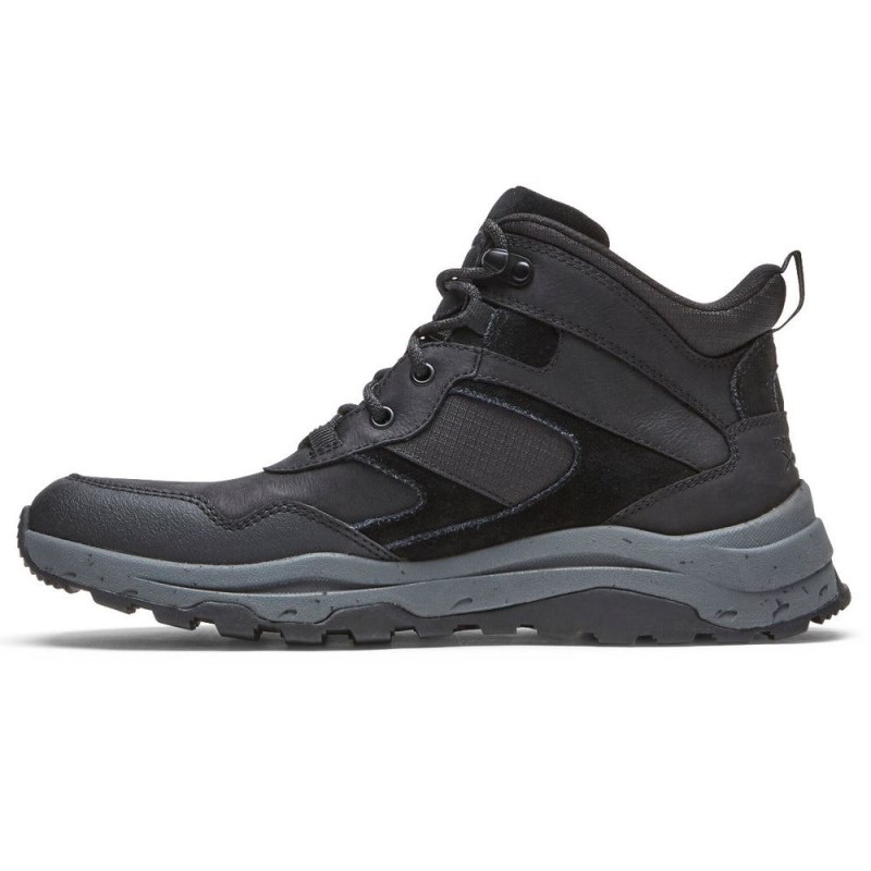 Rockport XCS Pathway Mid Men Waterproof Boots Black Singapore | JX1-38343