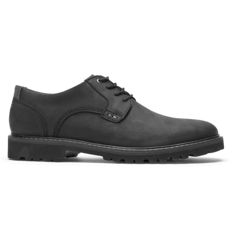 Rockport XCS Plain Toe Waterproof Men Oxford Shoes Black Singapore | TL5-58205