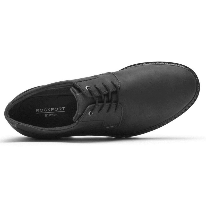 Rockport XCS Plain Toe Waterproof Men Oxford Shoes Black Singapore | TL5-58205