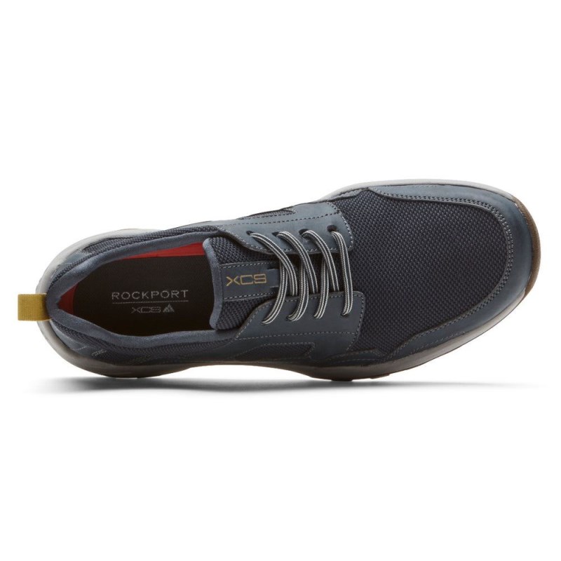 Rockport XCS Riggs Lace-Up Men Sneakers Navy Singapore | TQ3-54785