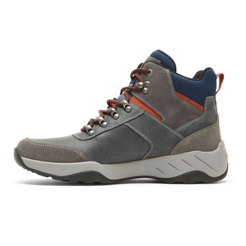 Rockport XCS Spruce Peak Trekker Men Waterproof Boots Grey Singapore | II0-08920