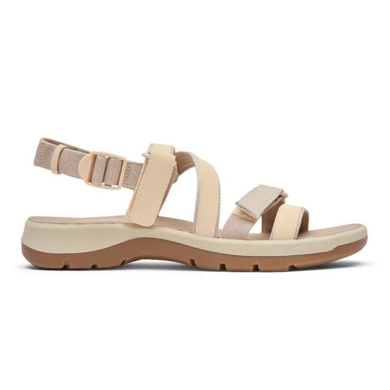 Rockport XCS Trail Tech Washable Strappy Women Sandals White/Cream Singapore | YB2-47604