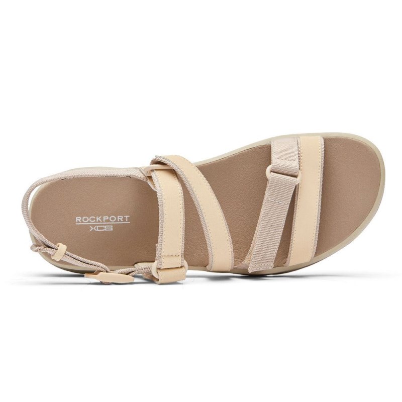 Rockport XCS Trail Tech Washable Strappy Women Sandals White/Cream Singapore | YB2-47604