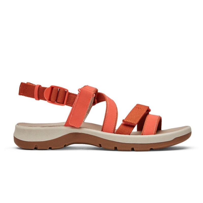 Rockport XCS Trail Tech Washable Strappy Women Sandals Coral Singapore | VO4-46984