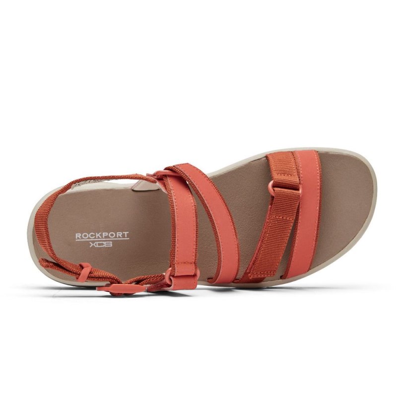 Rockport XCS Trail Tech Washable Strappy Women Sandals Coral Singapore | VO4-46984