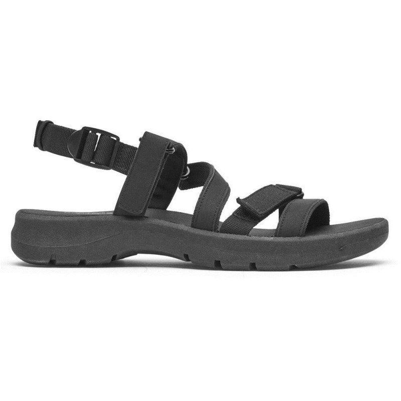 Rockport XCS Trail Tech Washable Strappy Women Sandals Black Singapore | DK4-88438