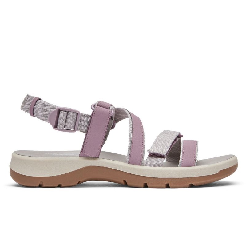 Rockport XCS Trail Tech Washable Strappy Women Sandals Purple Singapore | JO0-99089