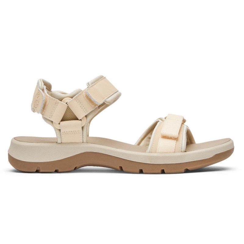 Rockport XCS Trail Tech Washable Women Sandals Cream Singapore | HM3-81828