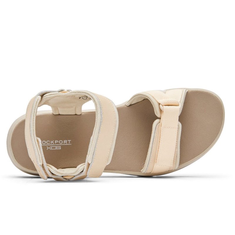 Rockport XCS Trail Tech Washable Women Sandals Cream Singapore | HM3-81828