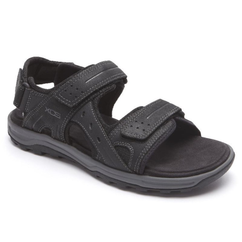 Rockport XCS Trail Technique Adjustable Men Sandals Black Singapore | XV9-02790