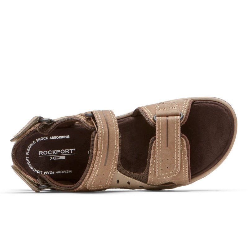 Rockport XCS Trail Technique Adjustable Men Sandals Grey Brown Singapore | RH0-79847