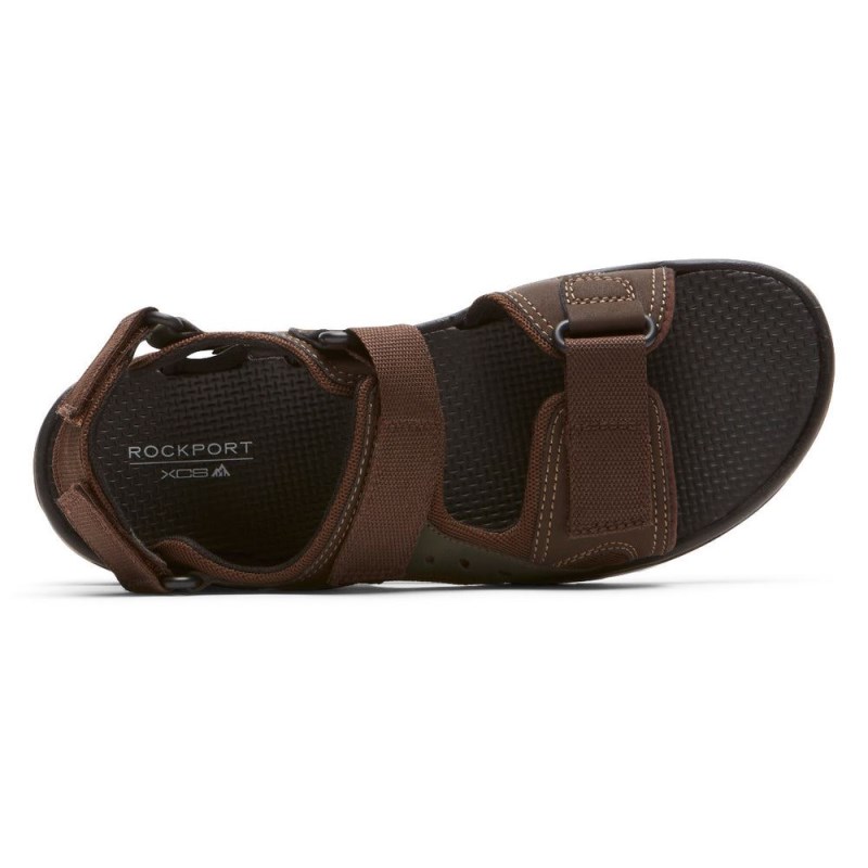 Rockport XCS Trail Technique Adjustable Men Sandals Brown Multi Singapore | QT2-47084