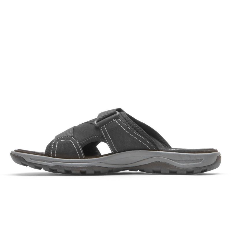 Rockport XCS Trail Technique II Velcro Men Slides Black Singapore | KB3-18331