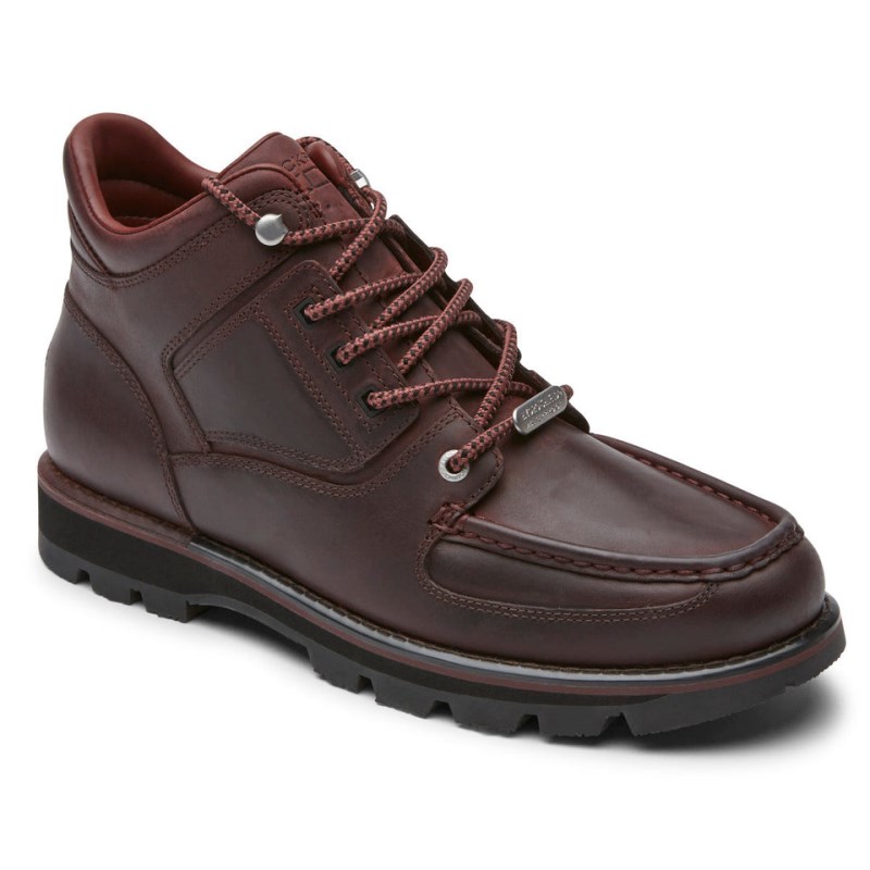 Rockport XCS Umbwe II Trail Men Waterproof Boots Red Brown Singapore | WF6-75457