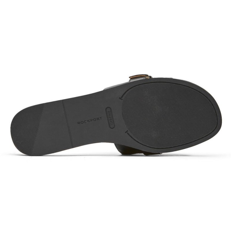 Rockport Yara Women Slides Black Singapore | GQ9-01100