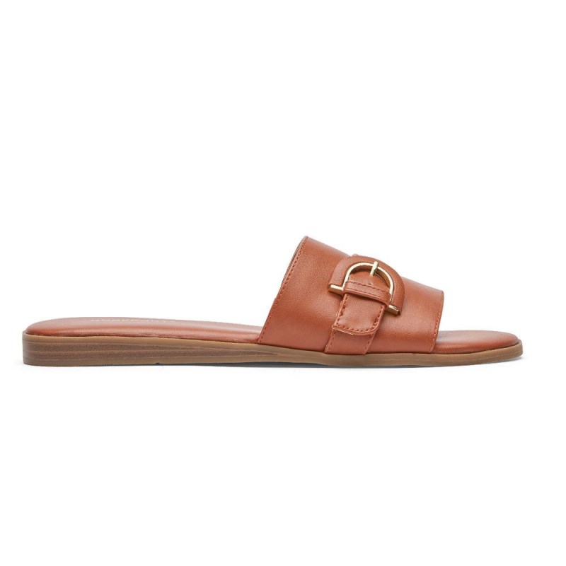 Rockport Yara Women Slides Orange Singapore | VB6-36343