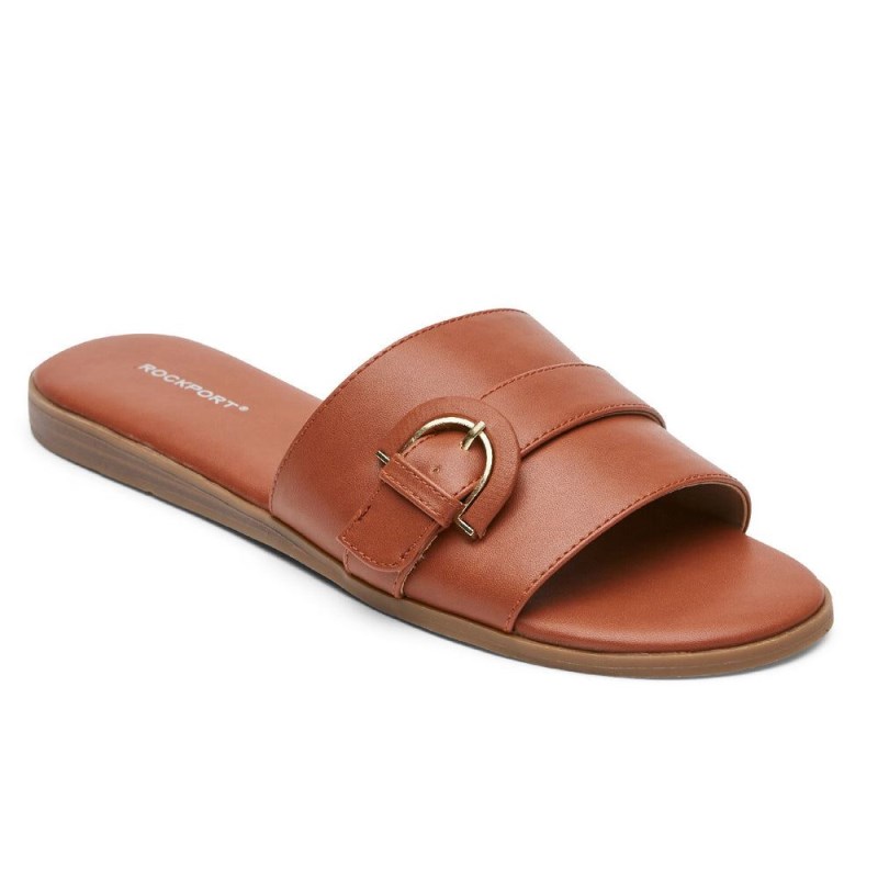 Rockport Yara Women Slides Orange Singapore | VB6-36343