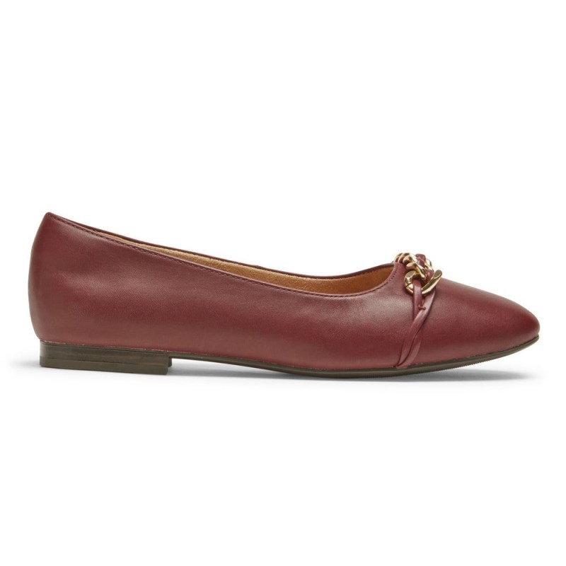 Rockport Zoie Chain Women Ballet Flats Red Singapore | YV4-52645