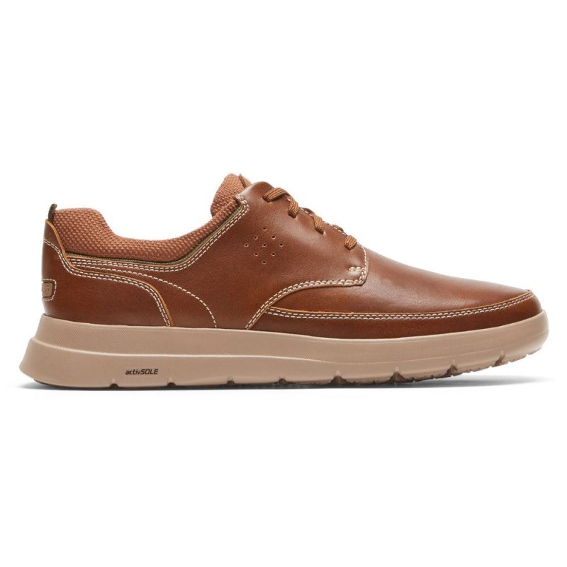 Rockport truFLEX Cayden Plain Toe Men Sneakers Brown Singapore | XV0-56145