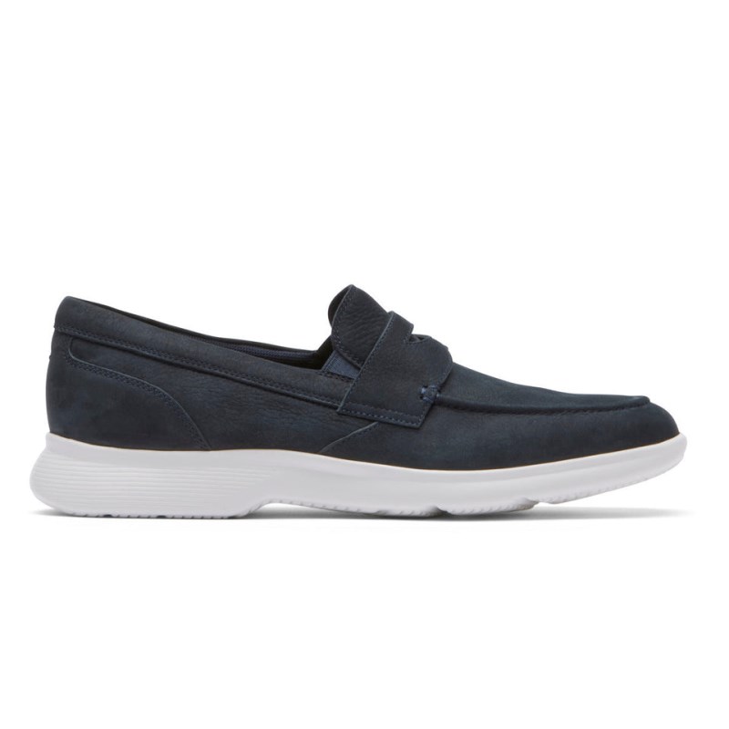 Rockport truFLEX DresSports Penny Men Loafers Navy Singapore | DL9-21632