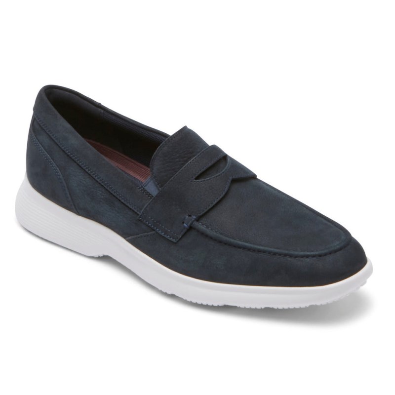 Rockport truFLEX DresSports Penny Men Loafers Navy Singapore | DL9-21632