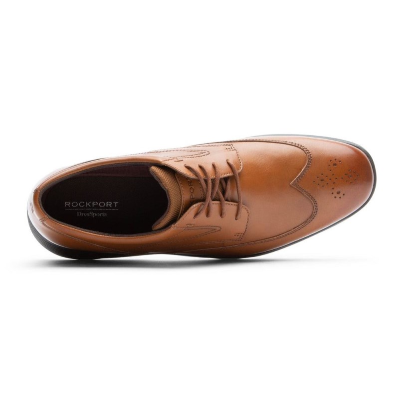 Rockport truFLEX DresSports Wingtip Men Oxford Shoes Brown Singapore | IW1-72327