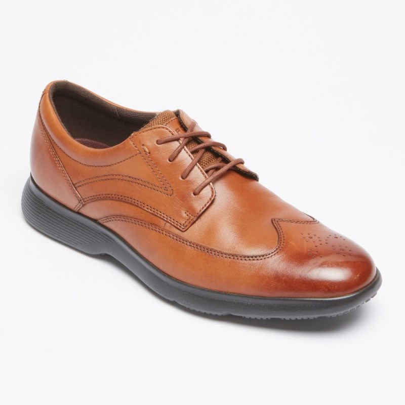 Rockport truFLEX DresSports Wingtip Men Oxford Shoes Brown Singapore | IW1-72327