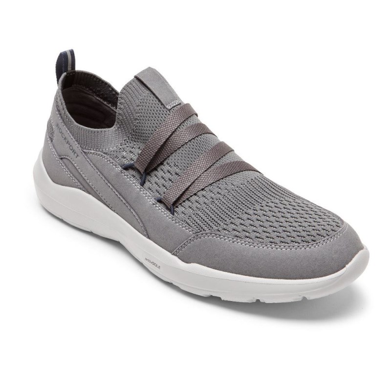 Rockport truFLEX Evolution Mudguard Slip-On Men Sneakers Grey Singapore | PO6-58465