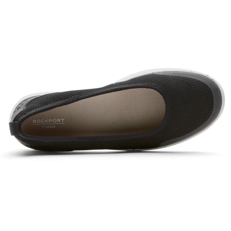 Rockport truFLEX Fly Knit Women Ballet Flats Black Singapore | HM0-66156