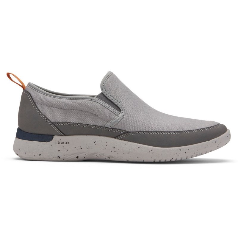 Rockport truFLEX Fly Mudguard Slip-On Men Sneakers Grey Multi Singapore | UB8-60716